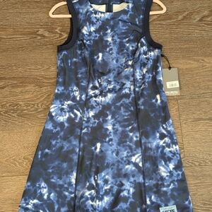 G/FORE Blue Tie-Dye Casual Dress
